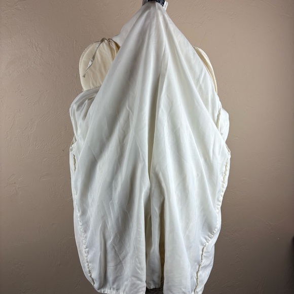 Vintage Royal Feelings Cream Ivory Embellished Beaded Evening Jacket Silk 2X - Picture 13 of 15